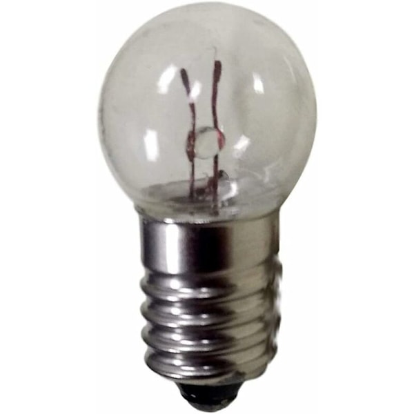 DC 50 st E10 2,5 V 0,3 A Varmvit Miniatyrlampa Skruvbas