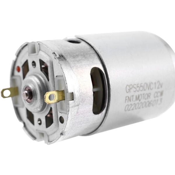 RS550 12V DC-motor DIY-elverktygssats med högvridmomentväxellåda och 12 tvåväxlade tänder för elektrisk borrskruvmejsel