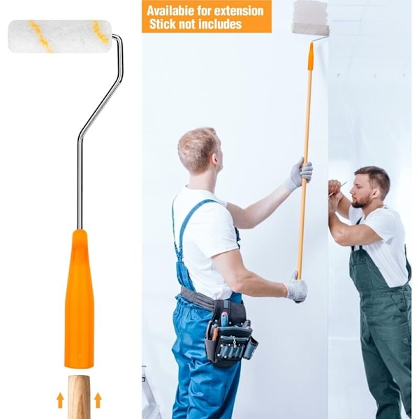 10-pack 9\" Rollerärmar för vägg- och takmålning - Professionell målarvalsärm för slät finish med emulsionsfärg