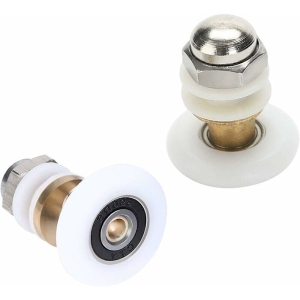 Duschdörr - Rullhjul för duschdörr Glidande hjul Dörrrullbyte Hjul 8 stycken 25mm