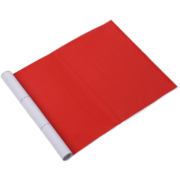 DIY 30 x 127 3D Yhden rullan kuituinen tarravinyyli-liimakalvo autoon - Punainen