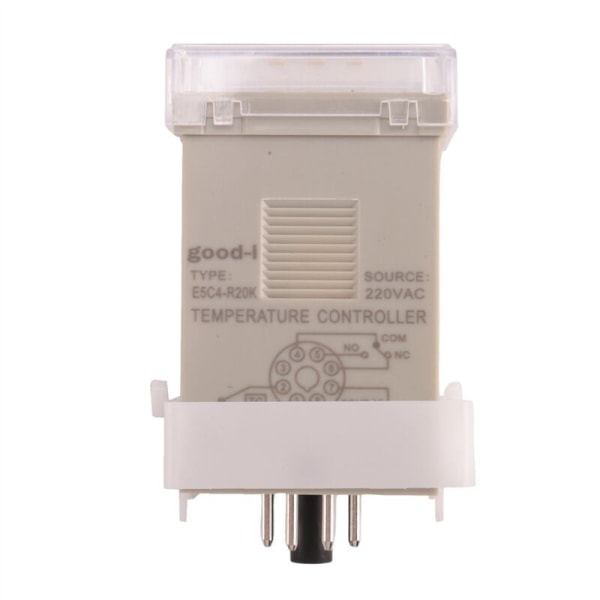 1PCS E5C4 Styreskinne Type Temperaturregulator 220V 0 399℃ Digital Display Pointer Kontrollbryter (A)