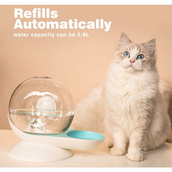 Automatisk vattenfontän för katt och hund, 2,8 l, 2