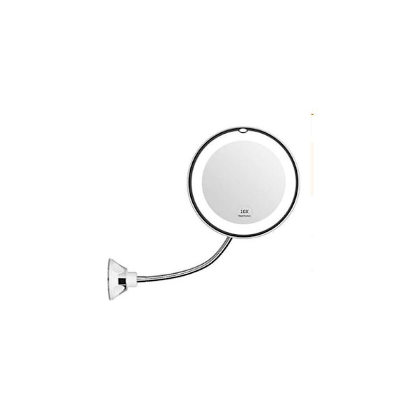 10x imukuppi meikkipeaili LED-valolla
