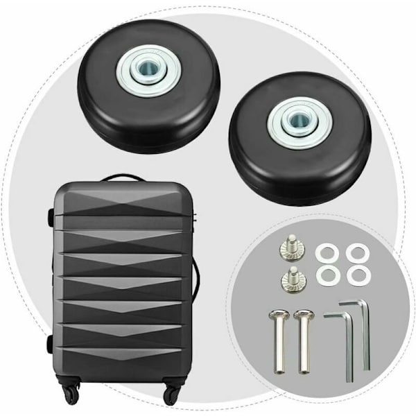 Kuffert Hjul, Bagage Kuffert Reparation Hjul Tung Last 50mm Lydløs Gummi Universal Drejelig Udskiftning Hjul Transport Erstatter Hjul 4 stk til Su