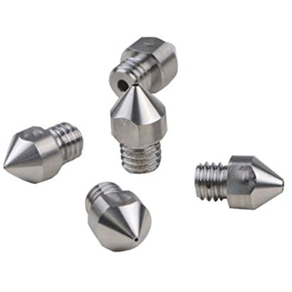 5 stk M6 gjenge høy temperatur titanlegering TC4 helt metall hot end passer for CR10 MK8 ekstruder 3D-skriver