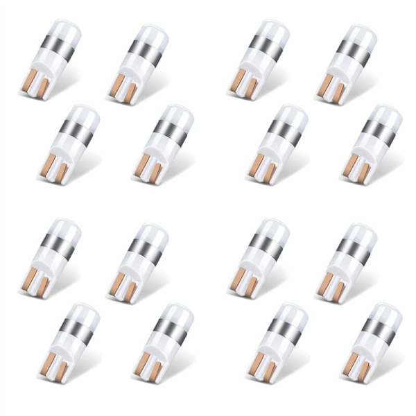 16 x T10 Fel-fri Canbus 3030 SMD LED-bilparkeringsljuslampor Vit 6000K