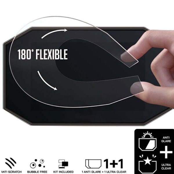 2X Motorsykkel Cluster Scratch Protection Film Screen Protector for R Nine T Scrambler Pure Urban
