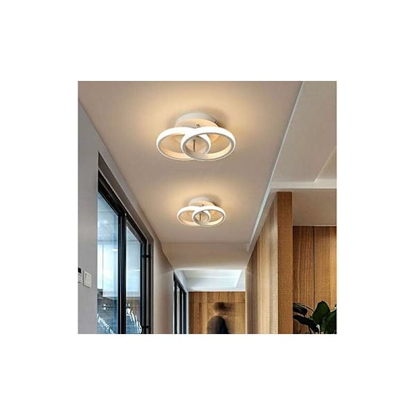 LED Taklampe, LED Taklampe, Takbelysning, Varmt Hvit 3000K, Moderne Stilige Akryl Takbelysning Stue Stue (Varmt Hvit, Wh