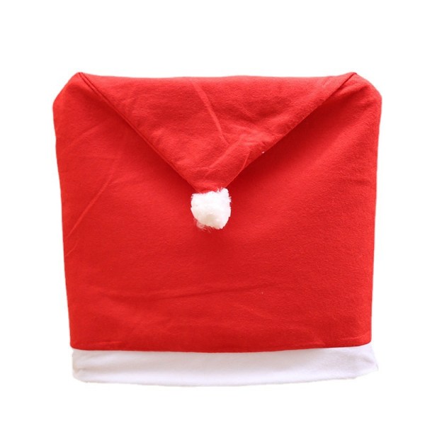 Red hat ruokapöydän tuolin cover, 60cm korkea (60cm cap), 50cm leveä, joulutuolin cover, sopii joululomien koristeluun