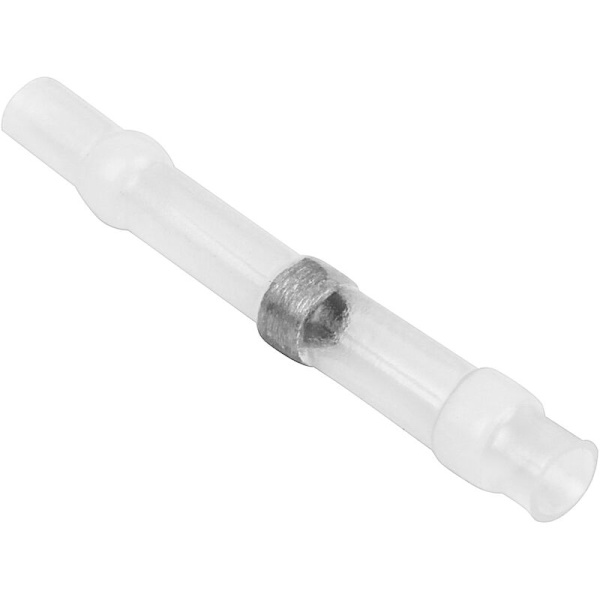 Varmekrympes loddemuffer, elektriske ledningskabelsko, ucrimpede stik, hvid (1,5 mm)