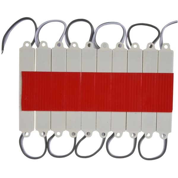 1X10Pcs 5050 SMD 3 LED Modul Strenglys Vandtæt DC 12V Cool White