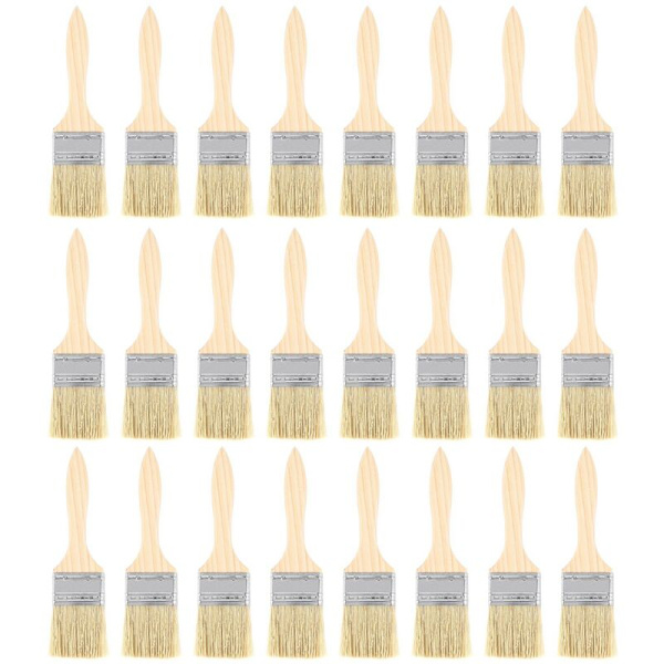 24 kappaleen 2 tuuman (48 mm) maalaussivellin- ja lastuvellinsetti lakoille, tahroille, lasitteille, liimoille ja