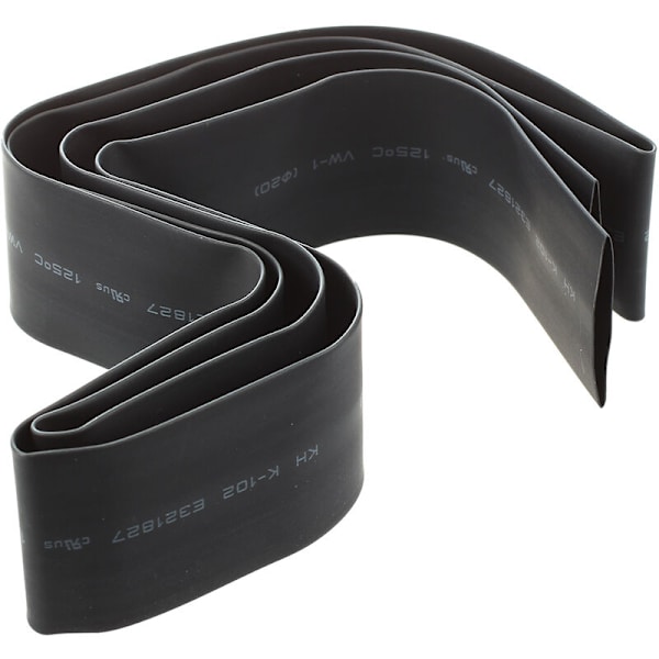 SODIAL(R) 20mm Svart Krympslang Värme Krympslang Ärm Kabel Wrap 1m