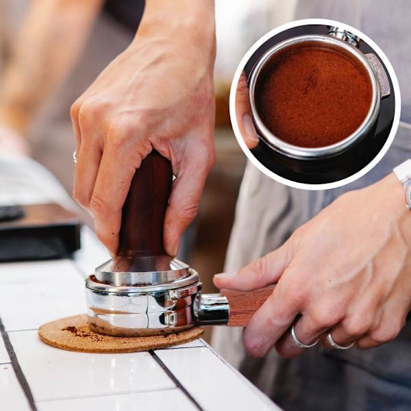 54 mm:n pohjasuodatinpidike Barista-sarjalle ja kahvikoneille, suodatinpidike suodatinpussilla
