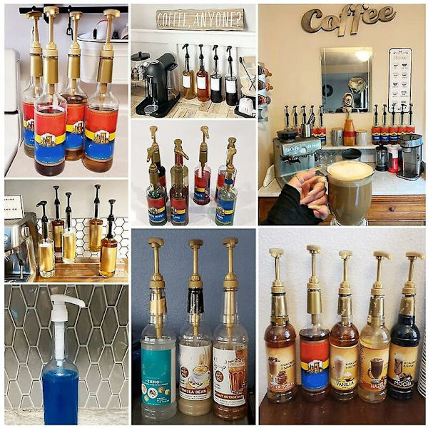 10 st. Kaffemjölk Te Dispenser Sirap Pump Vätskedispenser Sirap Dispenser Pump Vit