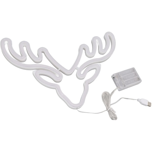Neon LED-skylt USB-batteridriven Jul Semester Sovrum Väggdekor Ornament Färgglada Ljus