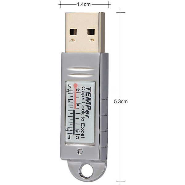 Usb-termometer Temperatursensor Datalogger för PC Windows XP Vista / 7