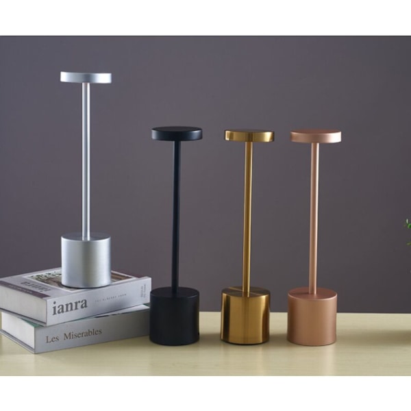 Laderbar Trådløs Bordlampe, RGB LED Nattelys, Bordlampe, med Justerbar Fargeendring, for Stue, Soverom, Barnerom, Trappebelysning