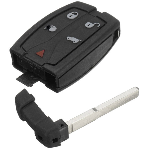 5 knappar bilfjärrkontroll nyckel fob fodral med batterikit / Recase Land 2