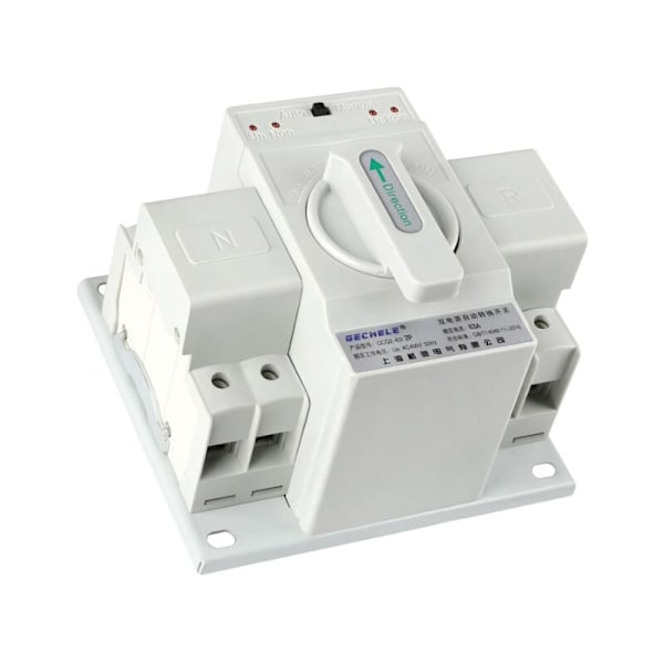 Automatisk Överföringsswitch - 1st 220V 63A 2P Mini Dubbelström Automatisk Överföringsswitch Säkring