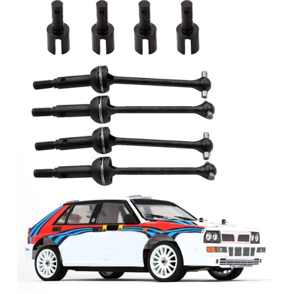 8 st metallstål växellåda packning kopp drivaxel CVD set för LC RACING PTG-2 PTG2 1/10 RC bil uppgradering delar