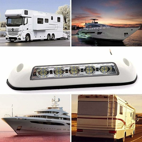 2 st RV LED Markislampor 12V Vattentäta LED Verandaljus Inre Vägglampor för Husvagn Husbil Båt Yacht Trailer Lastbilar