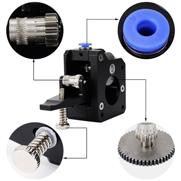 3D-skrivartillbehör är lämpliga för Bondte-extruder, helt i metall, lång och kort kast, universell (höger)