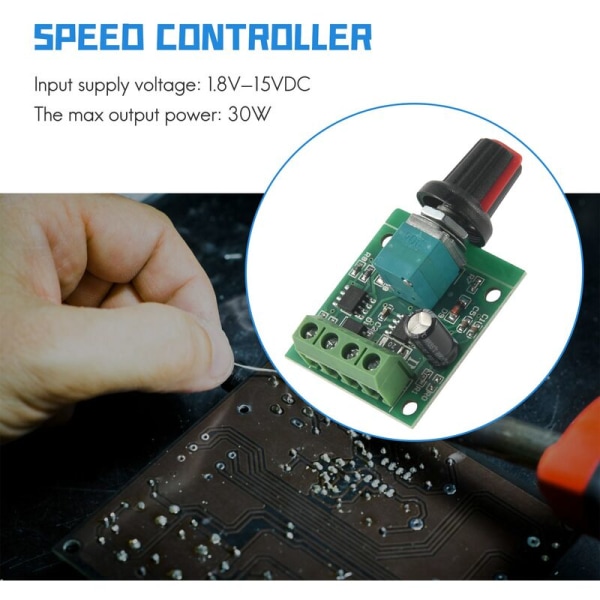 DC 1.8V 3V 5V 6V 12V 2A 30W PWM Motor Controller Controller 1803b K7