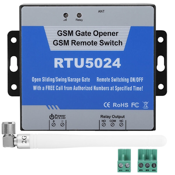 GSM Garagedörröppnare RTU5024 Mobiltelefon Access Controller Fjärrkontrollbrytare SMS Dörrkontroll