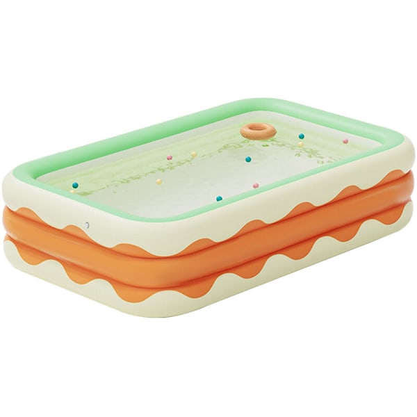 3-kerroksinen taittuva PVC-ilmapuoli, sisä- ja ulkokäyttöön, oranssi 4.3ft