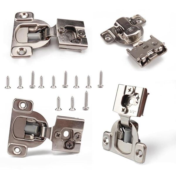 4 stk Serie 100N Dørheis Hydraulisk Støttehengsel Skapdør Kjøkkenskap Hengsler Møbelmaskinvare