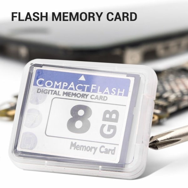 Professionellt 8 GB Compact Flash-minneskort (Vit och blått)