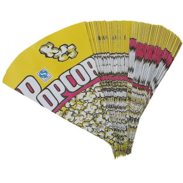 100x Popcornpåsar Mandelpapperspåsar Popcorn S