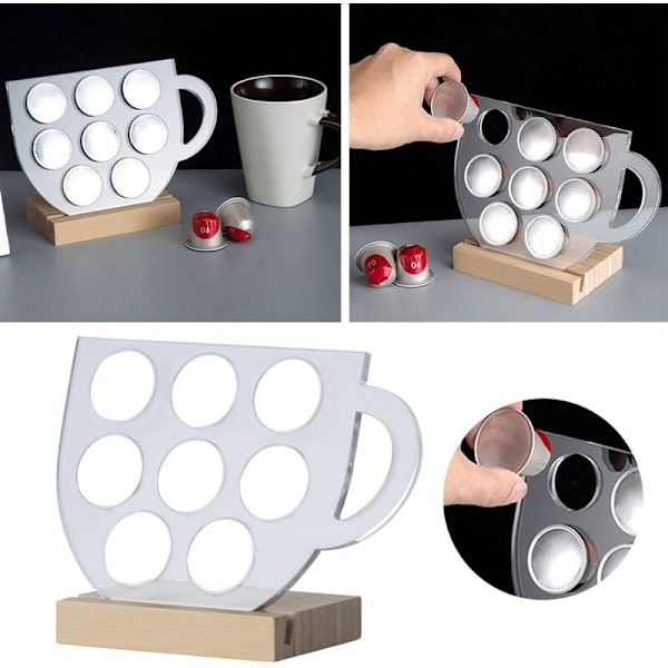 Kaffe Kapselholder Akryl Kapselholder Kaffe Opbevaring Kapselholder