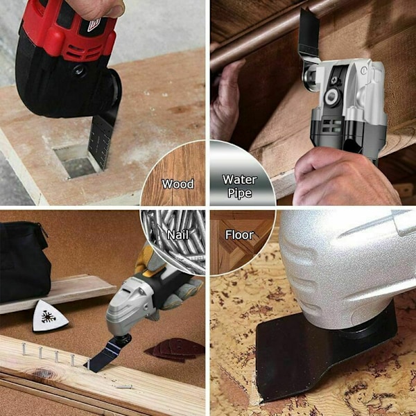31 stk. Multi-Tool Oscillerende Savklinger, Multifunktionelt Oscillerende Værktøjs Tilbehør, Universal Savklinge til Bosch Dewalt Makita Skæring af Hjørner