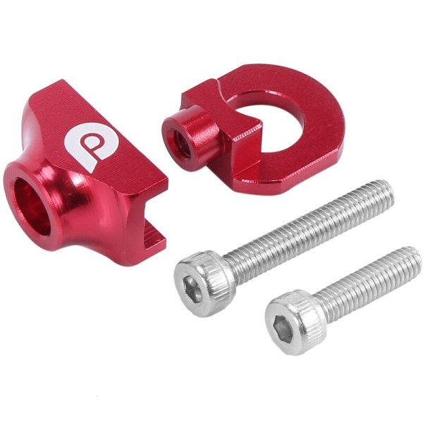 Pyöräketjun kiristin Kiristin Alumiiniseos Kiinnitin Pultti Yksi Pultti Pultti Ruuvi Fixie Punainen