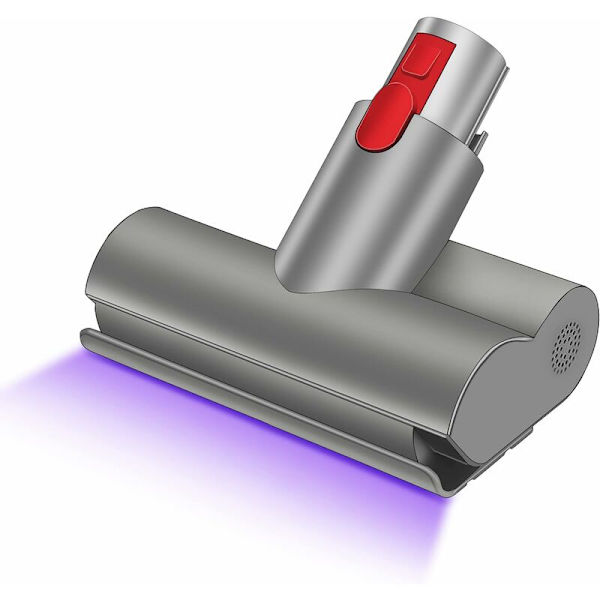 Motoriseret Mini Turbo Madrassbørste Kompatibel med Dyson V7 V8 V10 V11 V15 Hurtigudløserbørste til Sofasæde Lænestol UV LED Fjerner Bakterier og Al