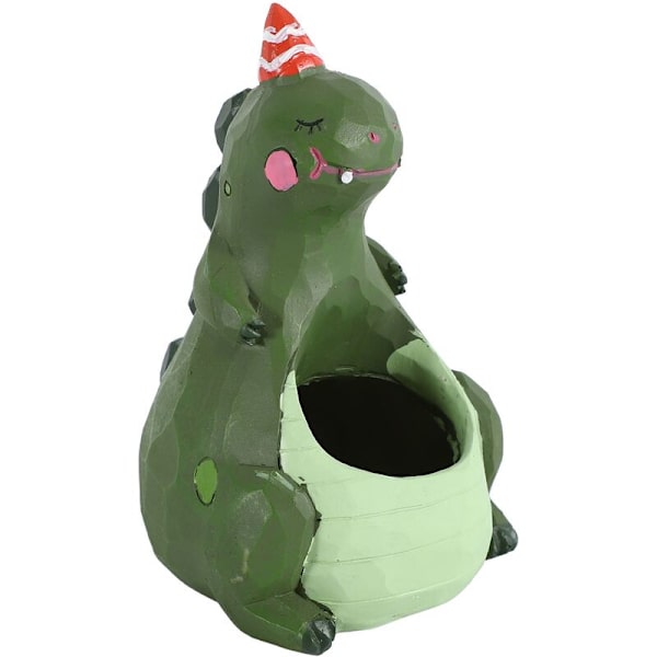 1 stk. Kreativ harpiks sukkulente planter dyr mini dekorative blomsterpotte kontor børnehave potte haveartikler hjem dekoration dinosaur