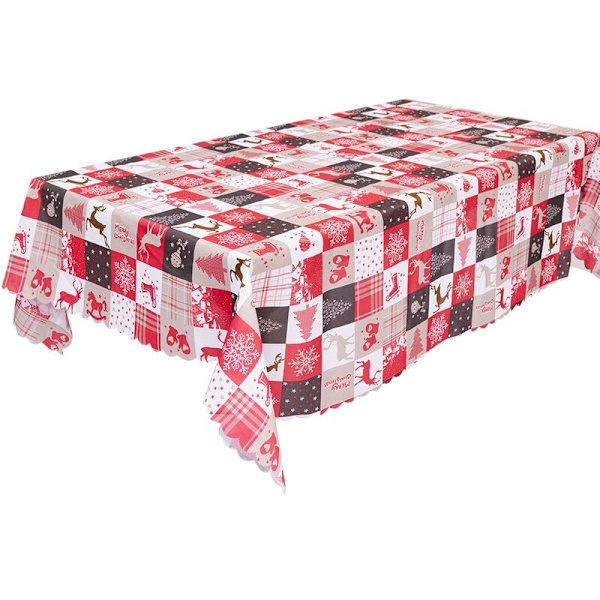 Juleduge, Juletrykt Dug, Køkken Spisestue Rektangulært Borddække, 142 cm X 178 cm, A