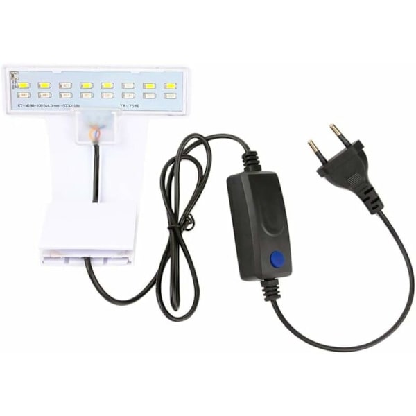LED-akvarielys klemme, justerbar fuldspektrum LED-belysning klemme akvarielampe planter-