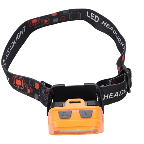 Mini LED-hodelykt Vanntett Ipx4 Aaa Hodelykt 7 Strobe-moduser Hodelykt Blitslys Lommelykt Oransje