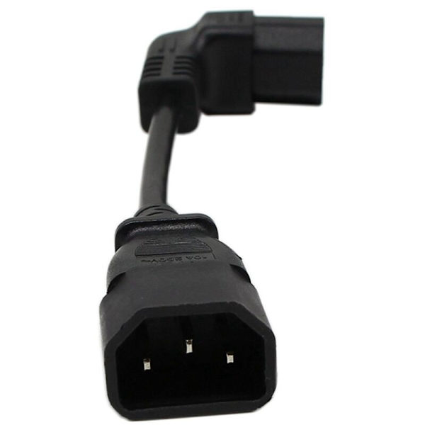 2 kpl 18 cm IEC 320 90 asteen C13 3-napainen naar C14 uros PDU virtajohdon jatkojohto