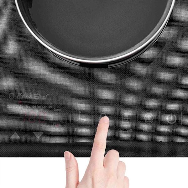 Skyddande matta för induktionshäll 52 x 78 cm (20 x 30 tum), magnetisk induktionshällmatta i silikon, lockskydd för induktionshäll
