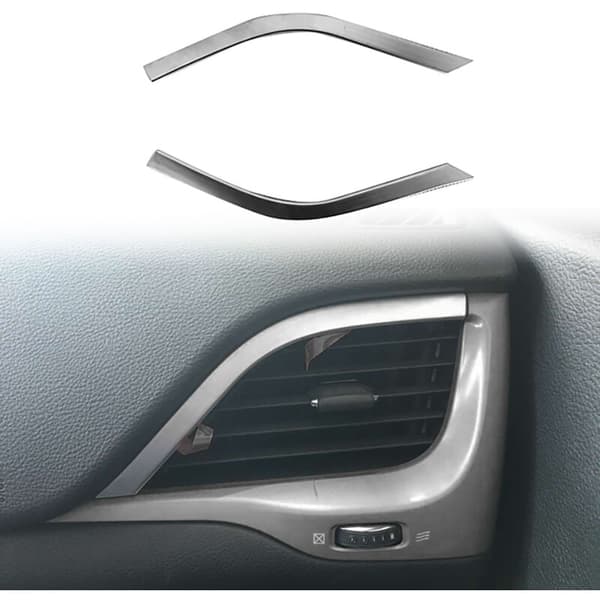 Til 2014-2018 ABS Chrome Bil Side Øvre Aircondition Udluftningsdæksel Trim Interiør Tilbehør