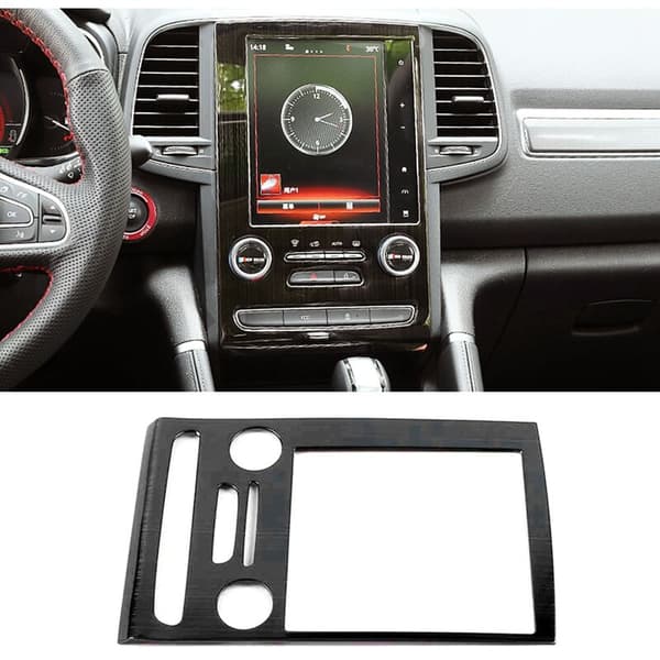 För Koleos 2017-2020 Center Console GPS Navigation Navigator Frame Trim Dekoration ABS QM6