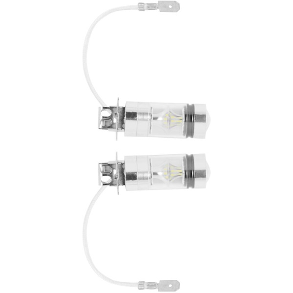 2 kpl 6000K valkoinen LED H3 100W 2323 auton sumuvalopolttimo DRL