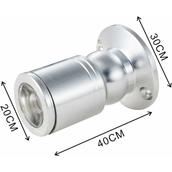 Mini Uppotetut Spotit Näyteikkunaan - LED, Miniatyyri Spotit, Katon Pinta, 1W