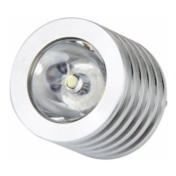 Sähköinen alumiininen taskulamppu 3W USB LED-taskulamppu: valkoinen