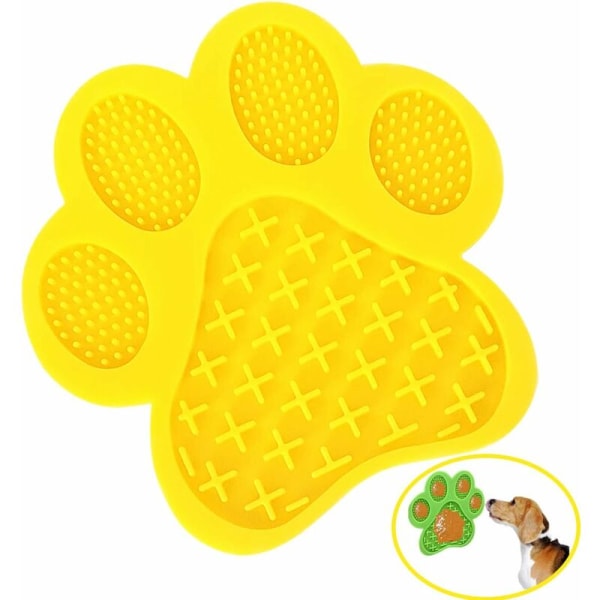 Dog Lick Mat, Dog Wash Distraction Device, Slow Feed Dog Mat with Super Suction for Licking Peanut Butter, Pet Bath